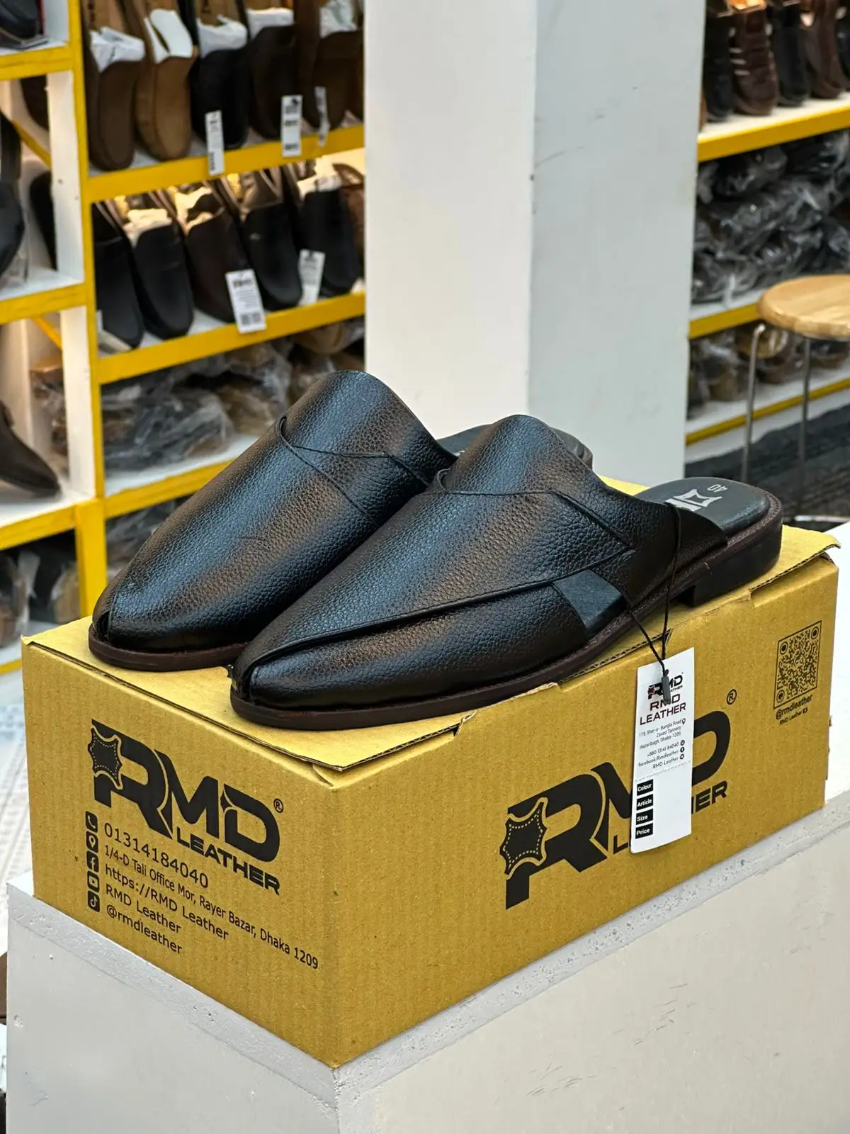 Genuine Leather HAF KABLI SHOE